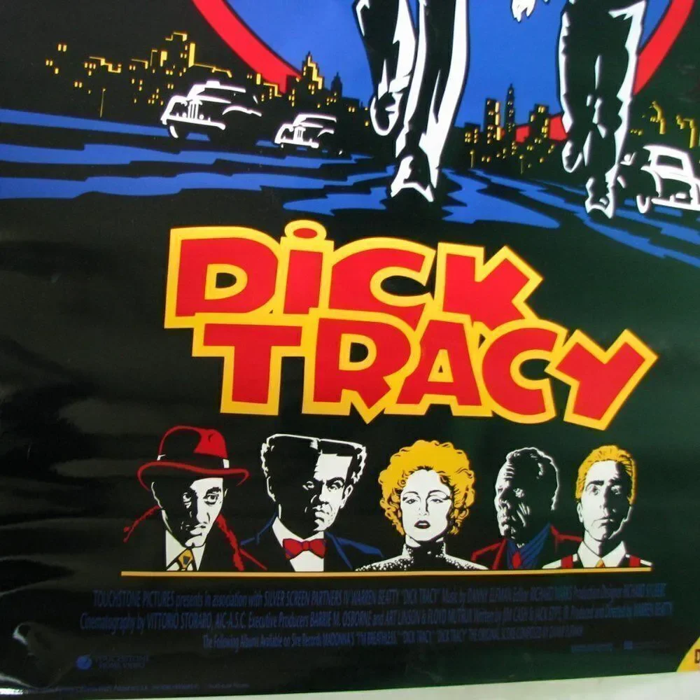 Vintage Dick Tracy Movie Poster Original RARE